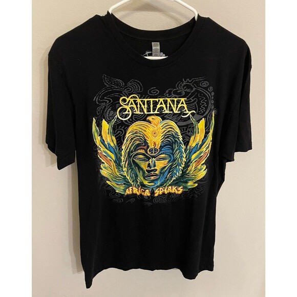 Santana Africa Speaks Futuristic Flair Men’s Graphic T-Shirt, Size Adult Large - Picture 1 of 5